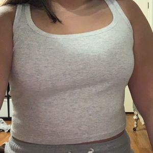 brandy melville/john galt gray tank top